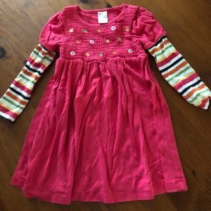 Girls dress with smocking in the top